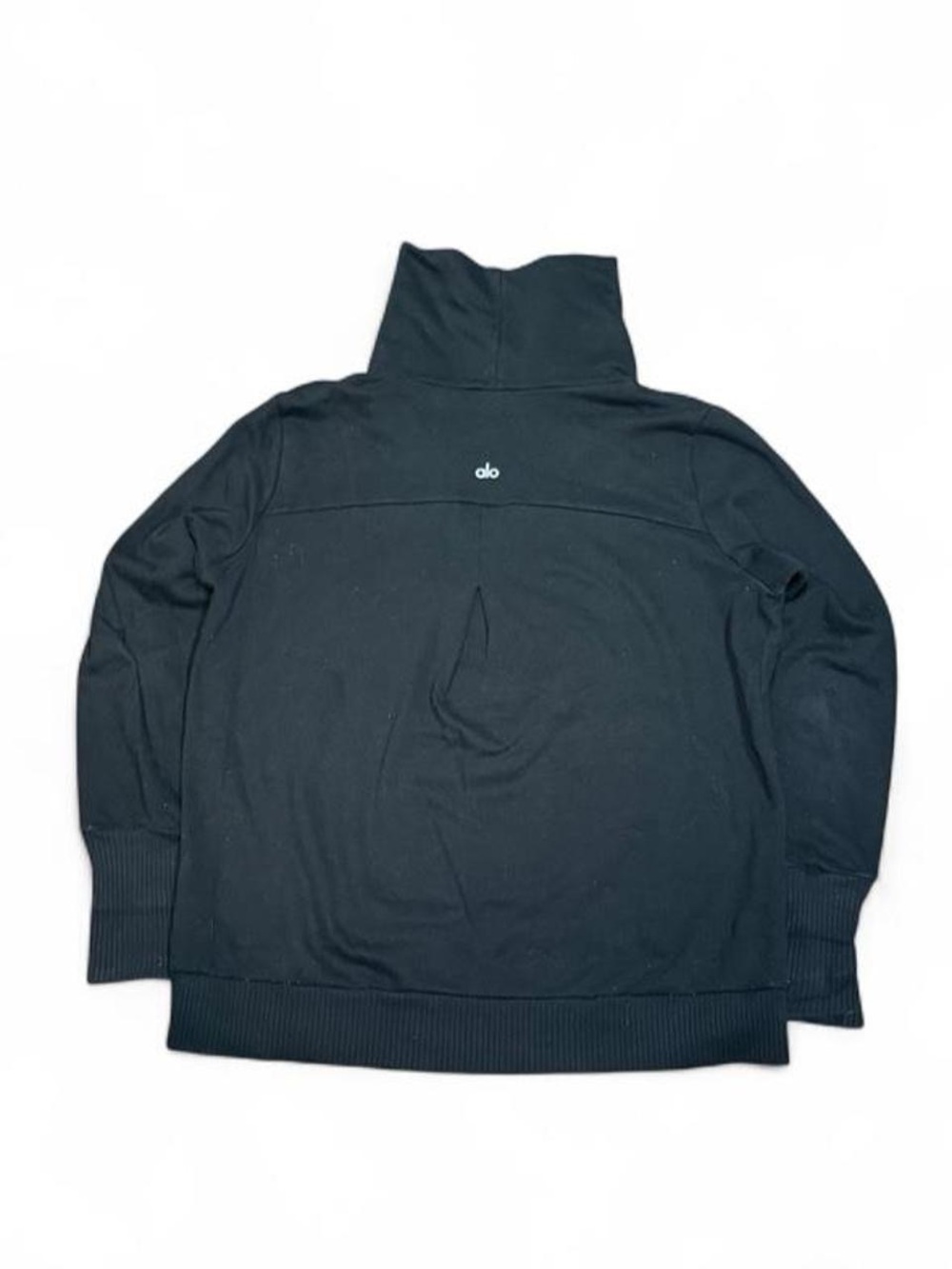 Alo Yoga Haze Mockneck Black Pullover Hoodie